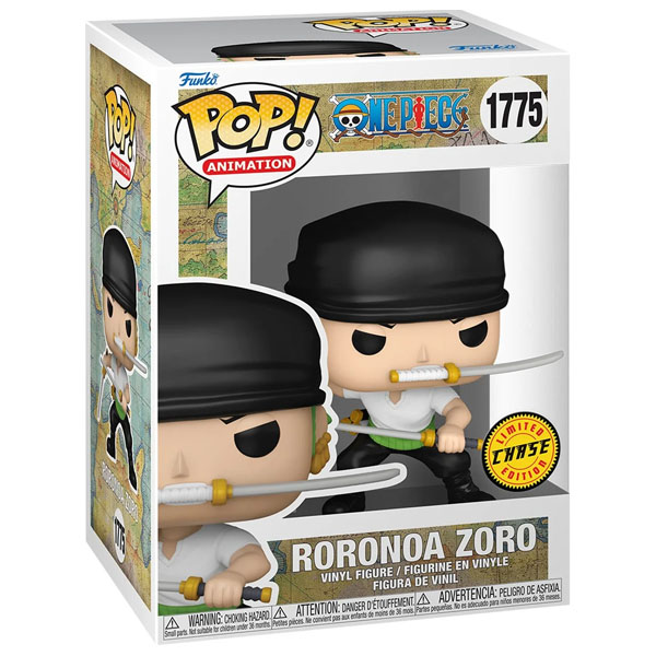 Funko POP #1775 One Piece Roronoa Zoro Two Sword Style Chase Variant Figure